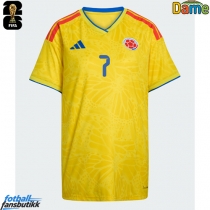 Colombia Luis Diaz #7 Hjemmedrakt Dame EM 2024 Kortermet